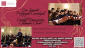Poster for Cardiff University Chamber Choir concert in Swansea 10/5/24 19:00