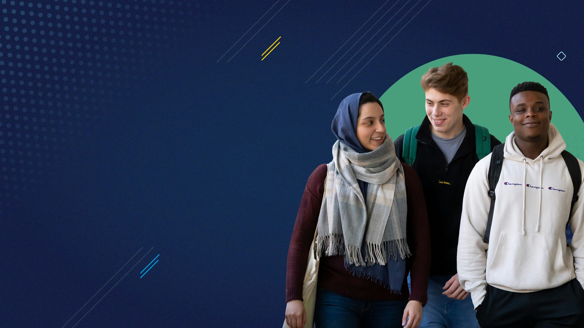 Students talking