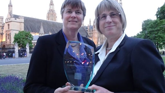 Professor Jenny Kitzinger (Left) and York University’s Professor Celia Kitzinger 