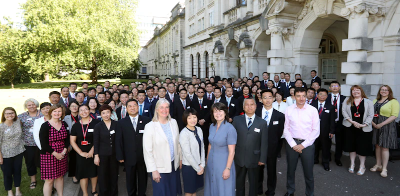 Welcoming Xuzhou Medical University delegates to Cardiff