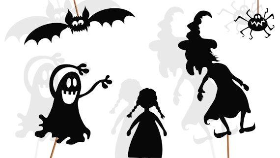 Silhouette of halloween images