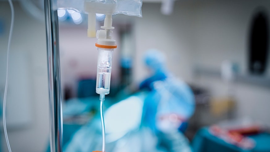Stock image of a hospital drip