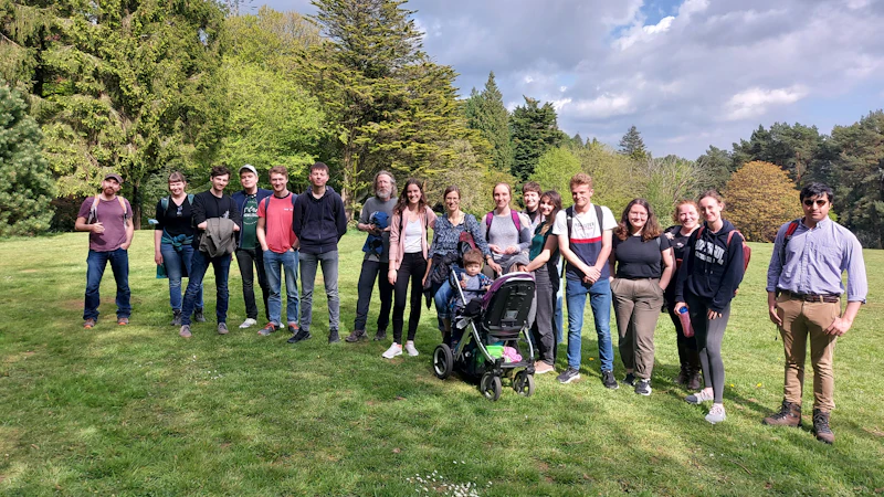 Walk with German Department students Cefn Onn Park