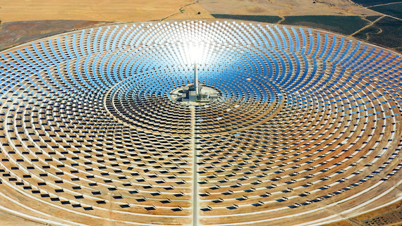 Photonics solar thermal plant