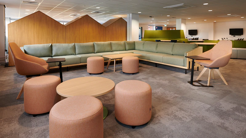 Seating area and stools