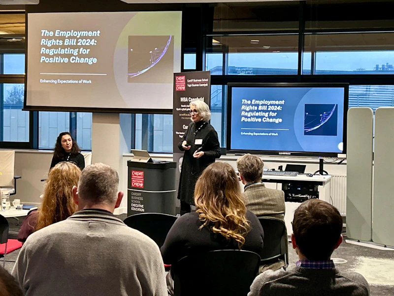 Professor Jean Jenkins speaking at The Employment Rights Bill session