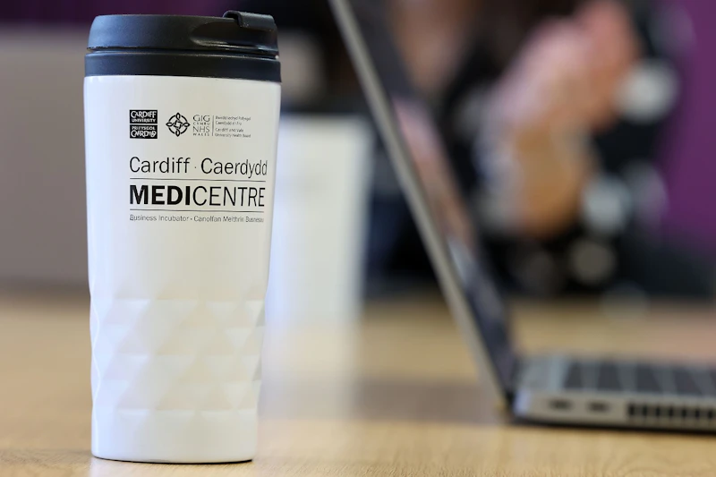 Medicentre merchandise in a meeting room