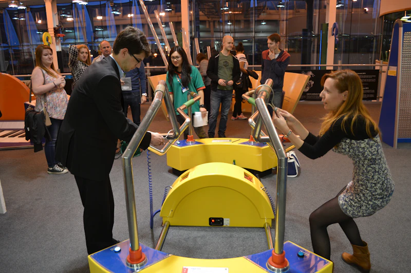 People playing games at Techniquest
