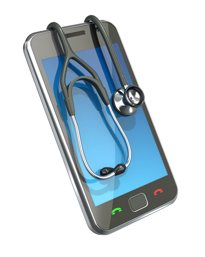 phone and stephoscope