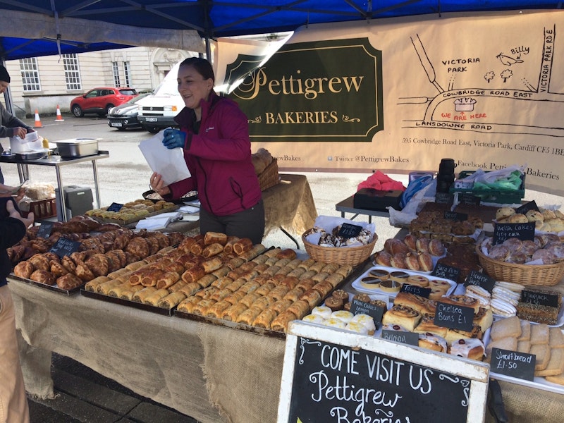Bakery stall at the Real Food Market