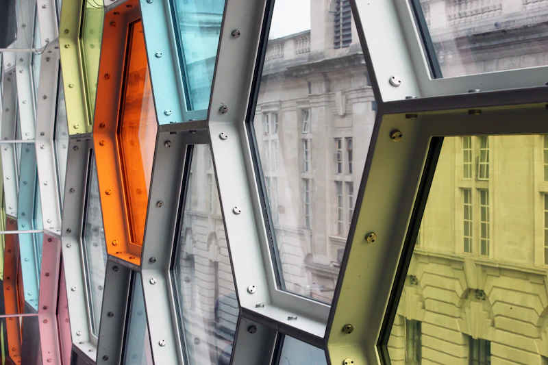 Hexagons of Podium in Sir Martin Evans Building