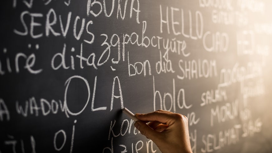 Multiple languages on a blackboard