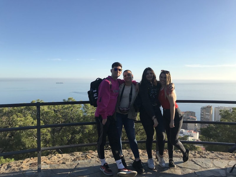 Cardiff Insider Charlotte in Malaga with friends
