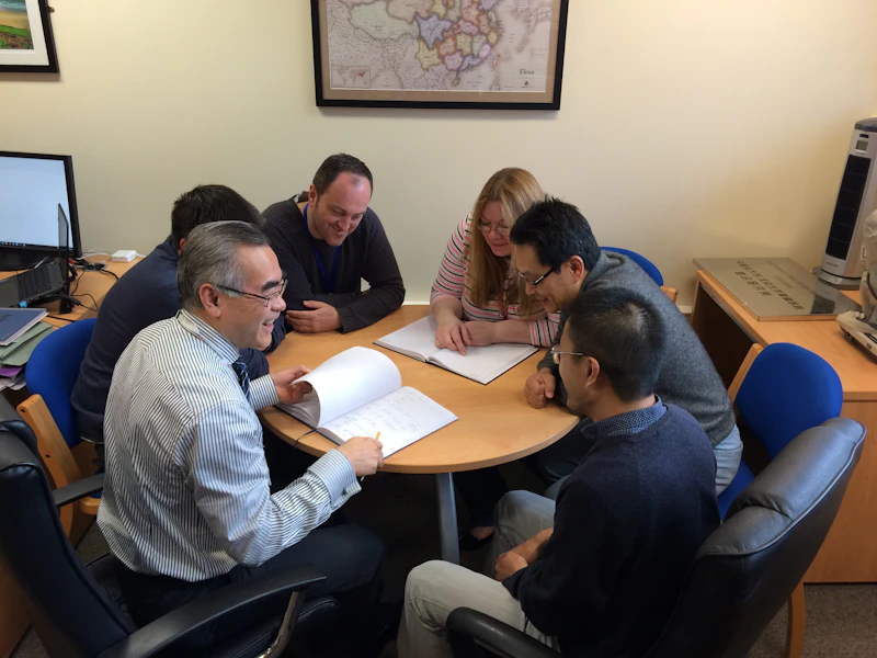 A senior team meeting