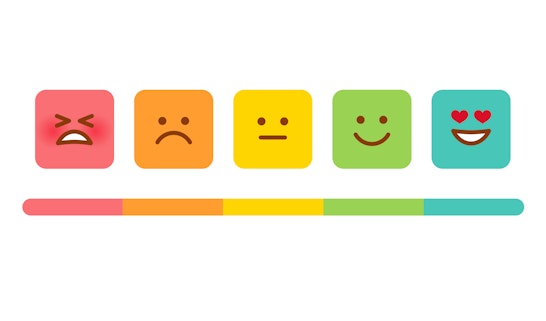 consumer experiences sad to happy faces