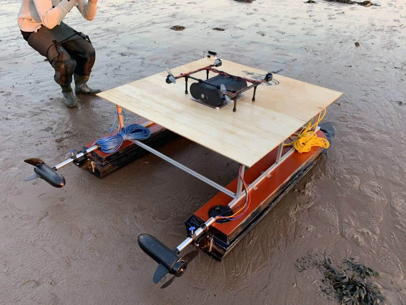 Autonomous Collaborative Drones and USVs (Unmanned Surface Vehicle 2