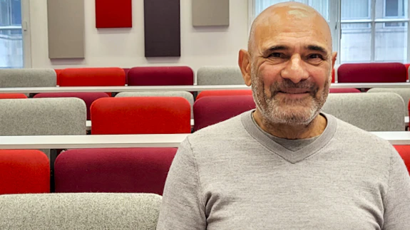 A portrait photo of a Cardiff University academic.