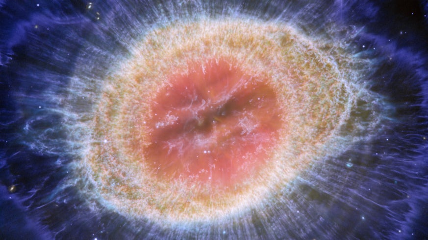 Ring Nebula captured by JWST / Ring Nebula wedi'i ddal gan JWST