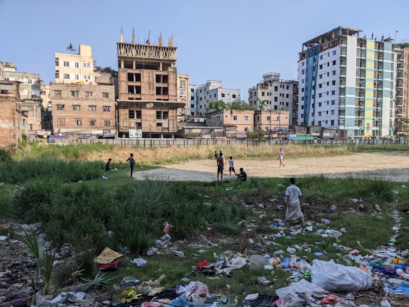 City area in Bangladesh.