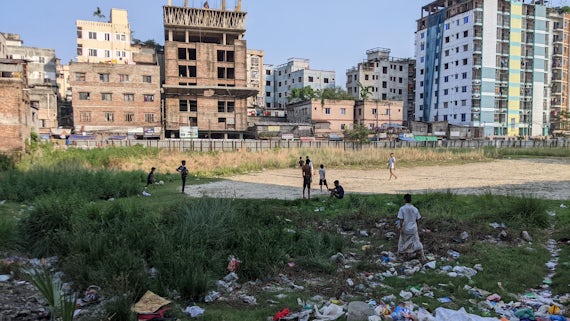 City area in Bangladesh.