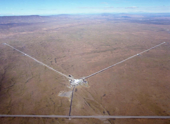 Aerial shot of LIGO detector