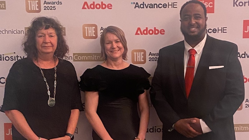 University-community partnership celebrates success at THE Awards 2025