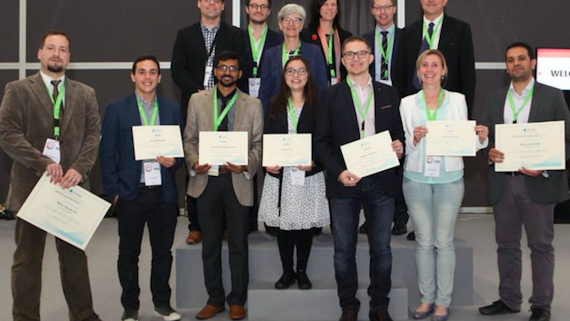 Poster prize winners at the ESTRO conference
