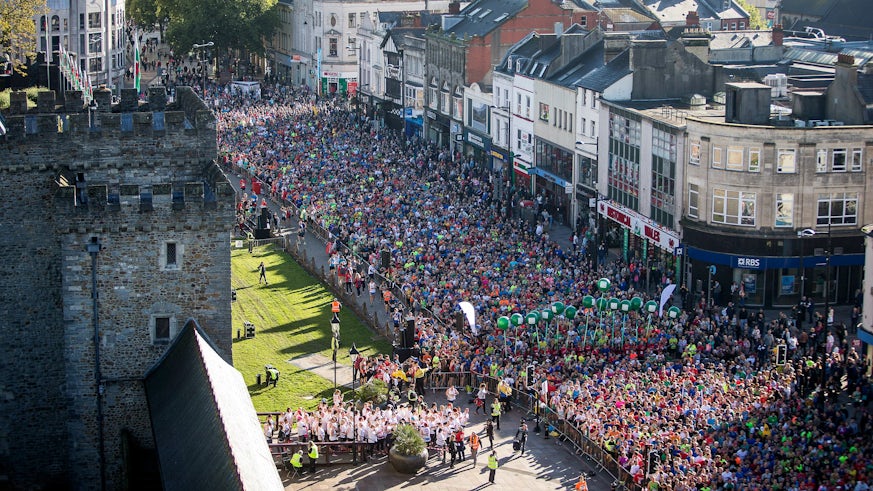 Cardiff Half Marathon - Aerial View