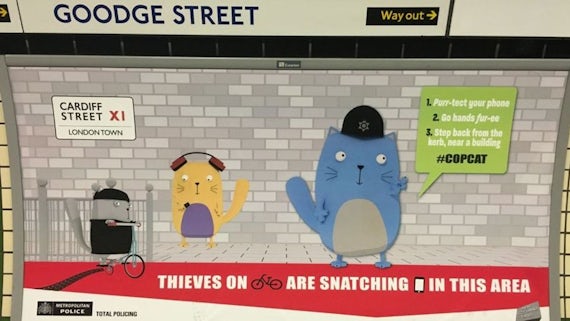 Copcat London Underground Advert