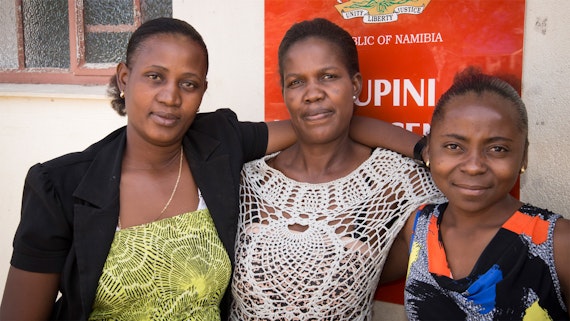 Voluneers at Mupini health centre