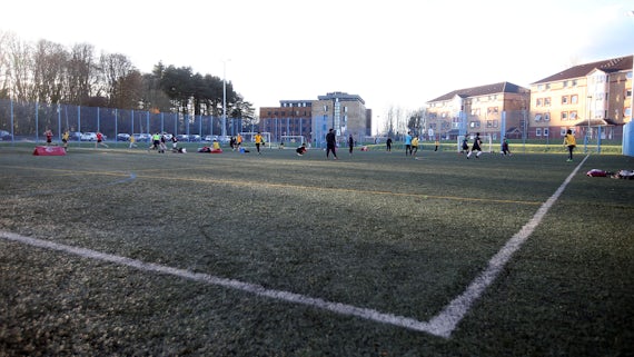 Artificial pitch at the Sports Training Village