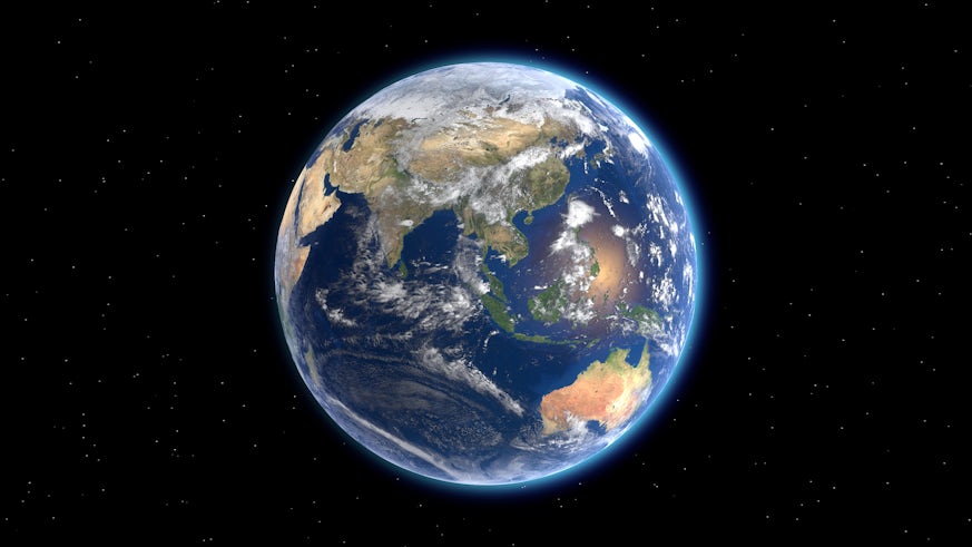 Stock image of the Earth from space