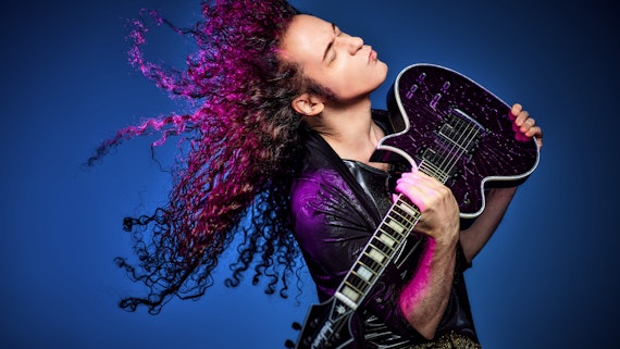 Marty Friedman with guitar