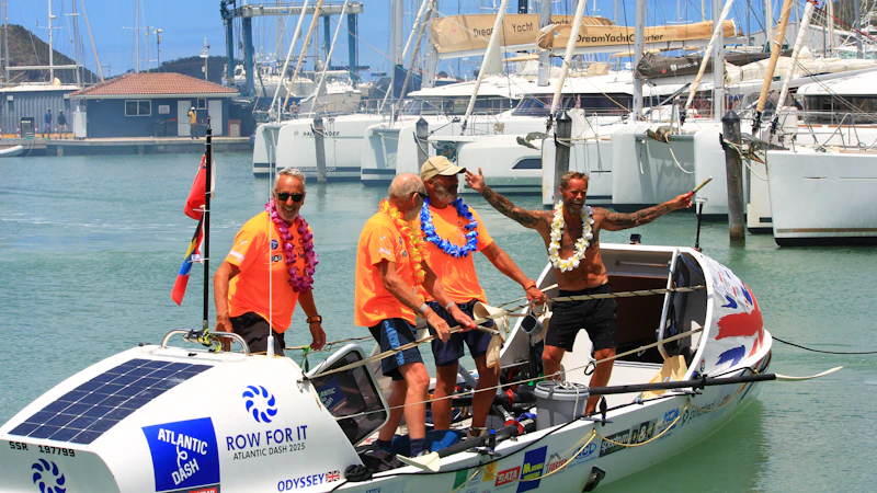 Team Row for It arriving in Antigua (c) Atlantic Dash 