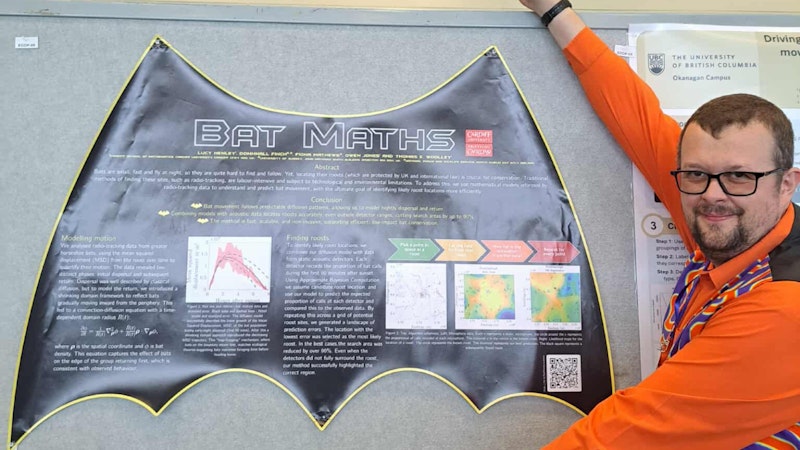 Mathematician Dr Thomas Woolley wins poster prize at international biology conference