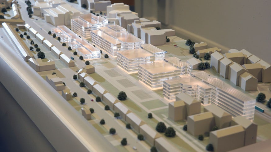 Model of the University campus