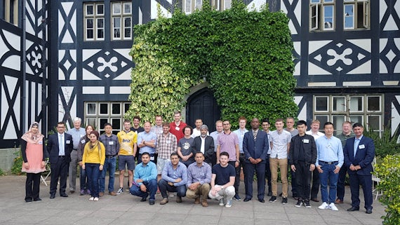 Students and staff attending the annual conference at Gregynog.
