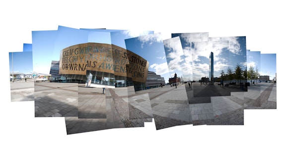 Collage image of Cardiff Bay