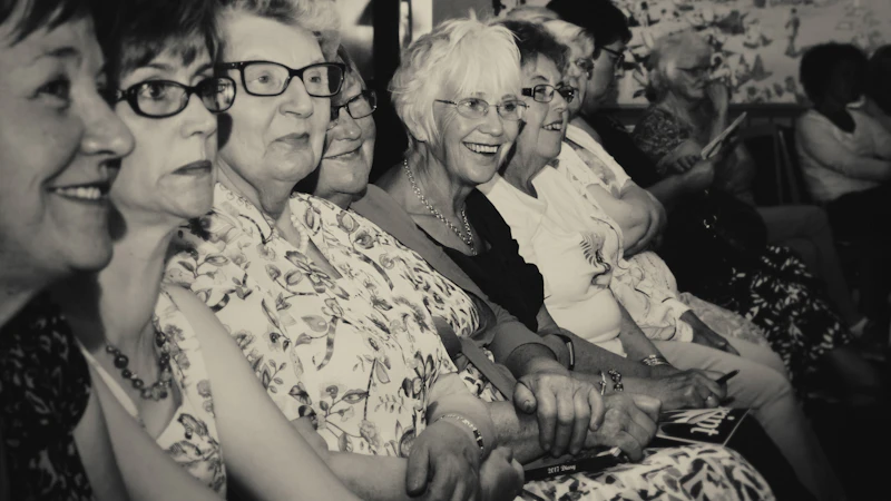 Women's Institute members listening to a talk
