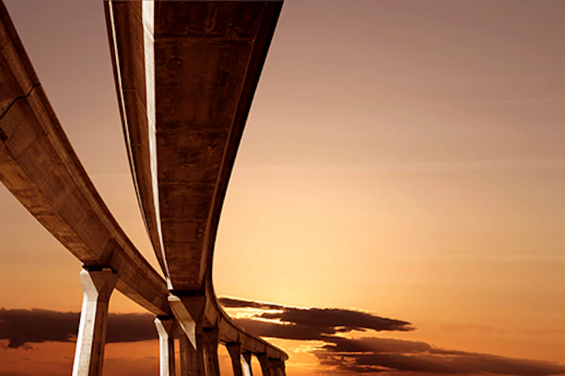 Modern road under construction