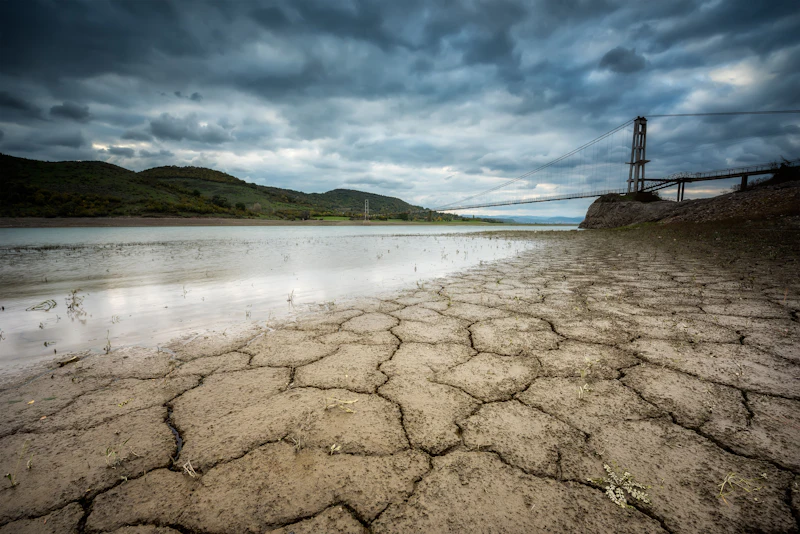Cracked riverbed