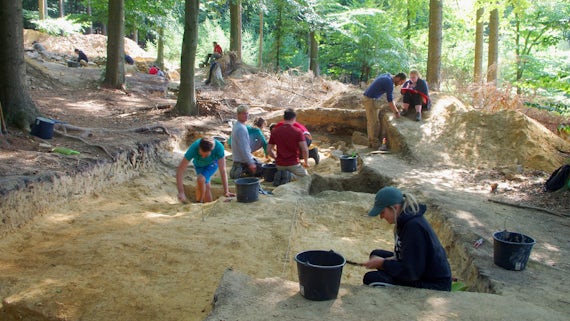 Excavation of the Piepenkopf Iron Age Hillfort.