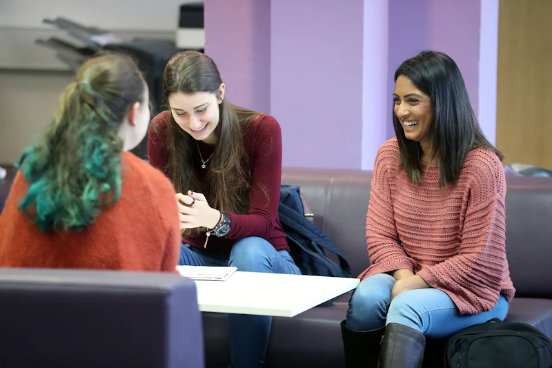 Psychology students utilising our wide variety of study space