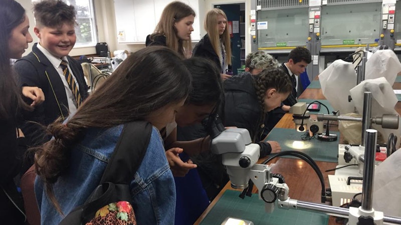 School pupils taking part in Share With Schools