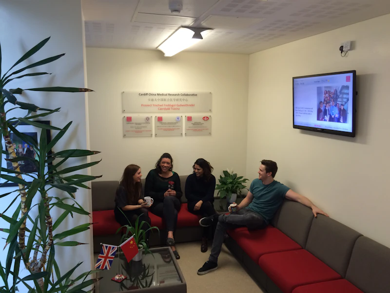 Cardiff China Medical Research Collaborative sitting area