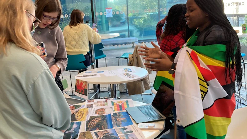 students at the Biosciences Cultural Event