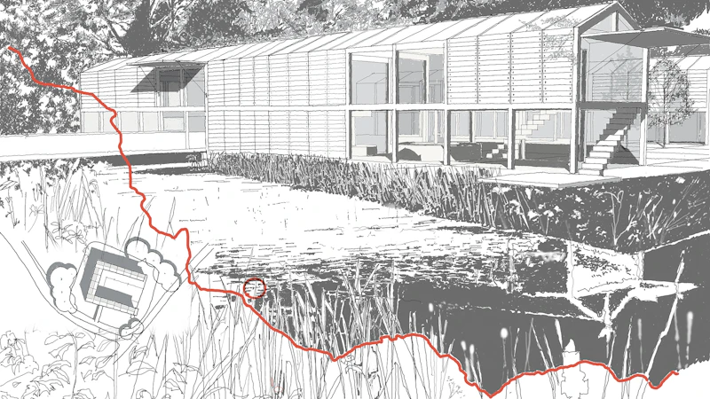 infra-red view of building suggesting heat loss