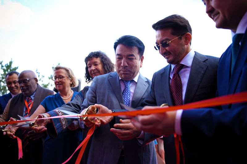 Ribbon cutting at Cardiff University Kazakhstan