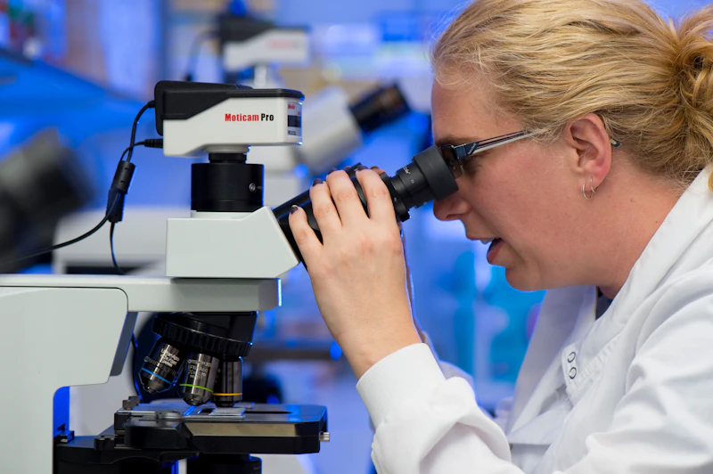 Scientist supporting cancer research.