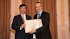 Japanese Ambassador presents Cardiff Reader with Certificate of Commendation